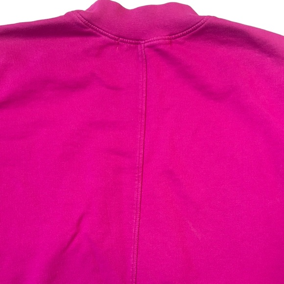 Green Eyed Girl Cropped Long Sleeve Pink Sweatshirt – Size Medium – Mock Neck, B - Picture 9 of 11